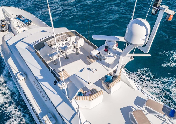 Luxury 37m motor yacht ANDIAMO available for Bahamas charter