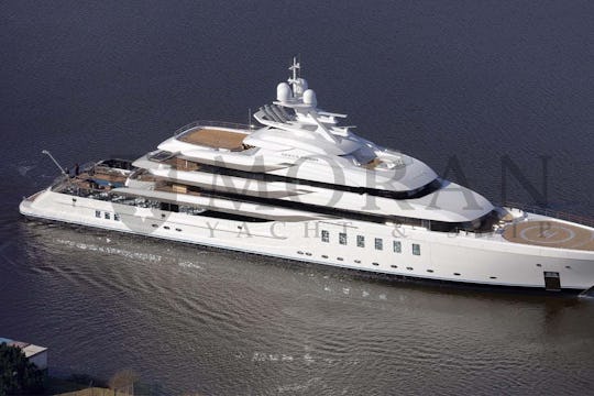 Megayacht Lurssen 95m MADSUMMER under construction by Moran Yacht and Ship