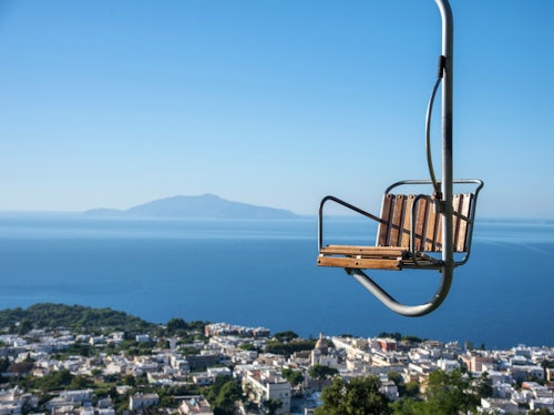 Monte Solaro Chairlift in Capri Italy