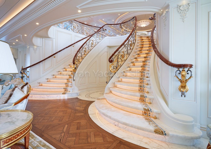 Completed Lurssen TIS Grand Staircase