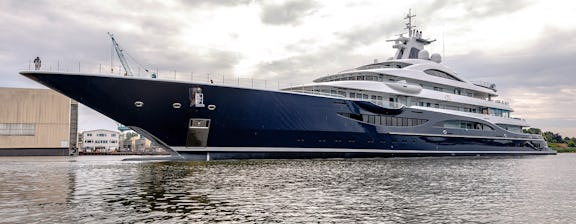 111m Lurssen TIS Launched by Moran Yacht & Ship