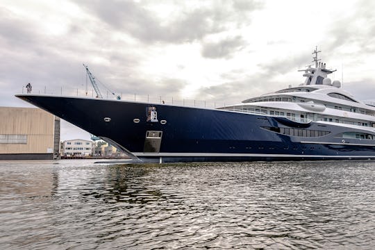 111m Lurssen TIS Launched by Moran Yacht & Ship