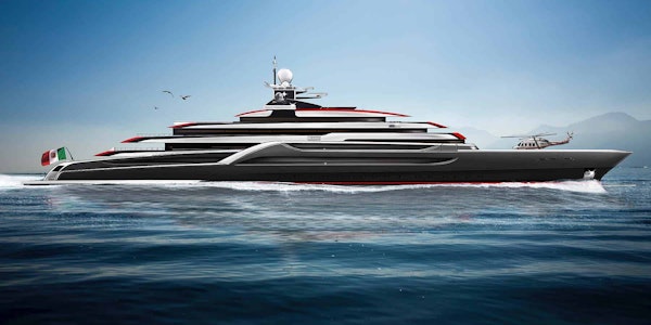 Megayacht TESTAROSSA Lurssen 116m new build project