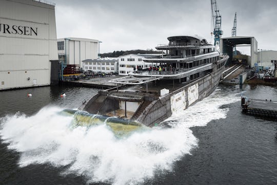 Yachting News - Image of Lurssen Project JASSJ Launching
