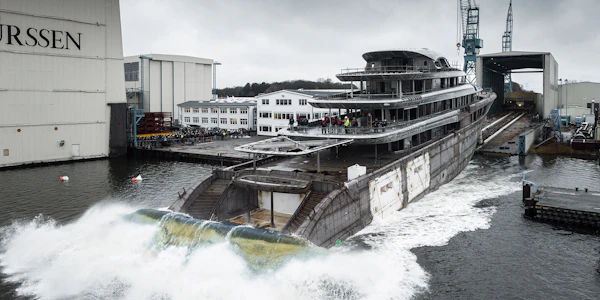Yachting News - Image of Lurssen Project JASSJ Launching